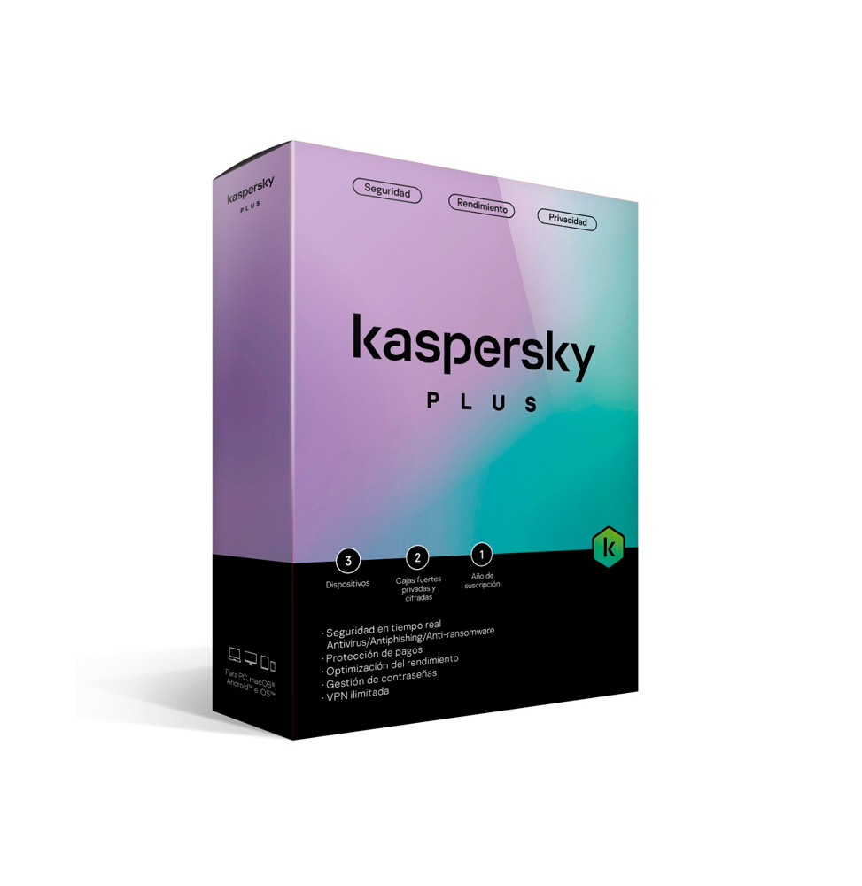 KASPERSKY PLUS 3PC 1AñO 